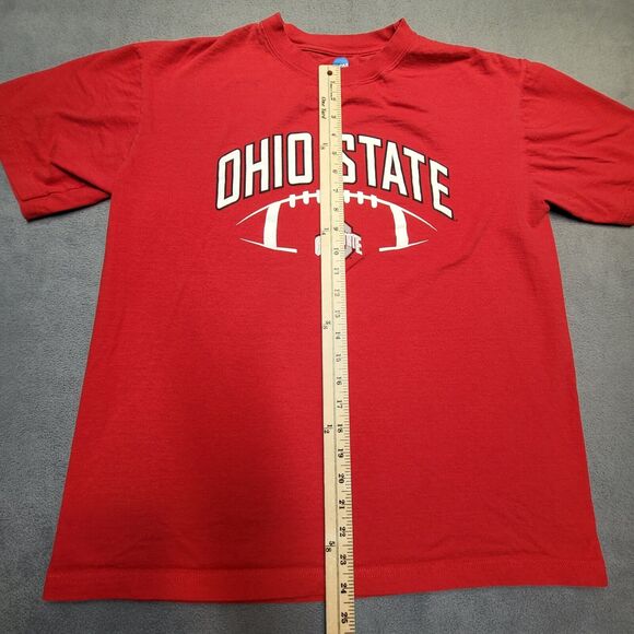 Ohio State Shirt Mens L Red Football NCAA Short Sleeve Graphic Tee - Picture 4 of 7